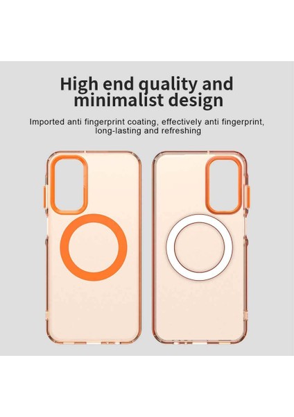 Samsung Galaxy A35,IÇIN Laimtop Kılıf, Manyetik Yarı Saydam Mat Arka Kapak, Darbeye Dayanıklı Kılıf-Turuncu (Yurt Dışından) indirimleri