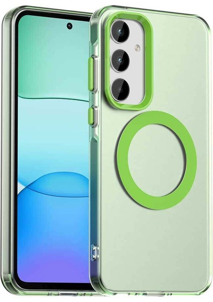 Samsung Galaxy A55,IÇIN Laimtop Kılıf, Manyetik Yarı Saydam Mat Arka Kapak, Darbeye Dayanıklı Kılıf-Yeşil (Yurt Dışından)