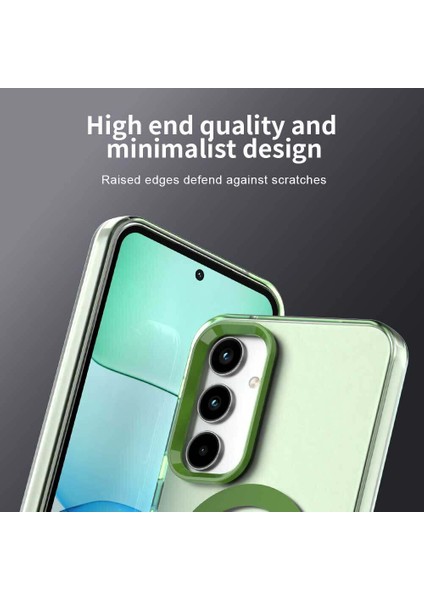 Samsung Galaxy A55,IÇIN Laimtop Kılıf, Manyetik Yarı Saydam Mat Arka Kapak, Darbeye Dayanıklı Kılıf-Yeşil (Yurt Dışından) fiyatları