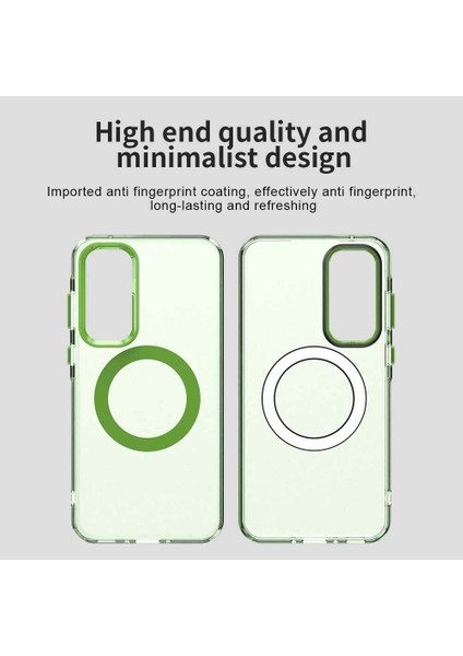 Samsung Galaxy A55,IÇIN Laimtop Kılıf, Manyetik Yarı Saydam Mat Arka Kapak, Darbeye Dayanıklı Kılıf-Yeşil (Yurt Dışından) indirimleri