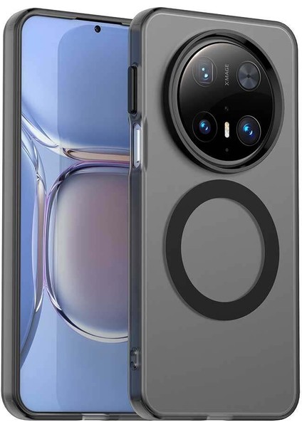 Huawei Mate 70,için Laimtop Kılıf, Manyetik Yarı Saydam Mat Arka Kapak, Darbeye Dayanıklı Kılıf-Siyah (Yurt Dışından)