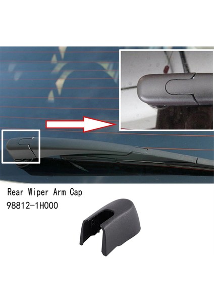 2pcs 98812-1H000 Kia Sportage/kıa Sportage Arka Silecek Rocker Için Yedek Arka Silecek Kol Kapağı (Yurt Dışından)