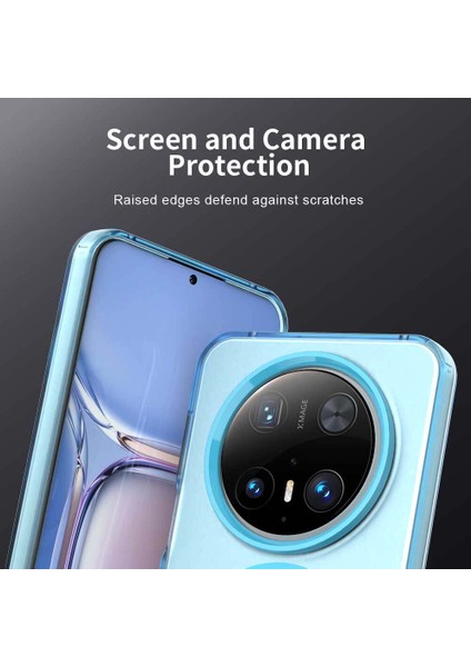 Huawei Mate 70,için Laimtop Kılıf, Manyetik Yarı Saydam Mat Arka Kapak, Darbeye Dayanıklı Kılıf-Mavi (Yurt Dışından) fiyatları