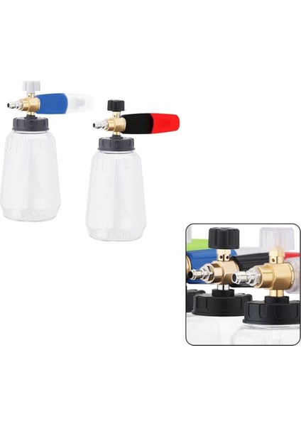Yüksek Basınçlı Araba Yıkayıcı Pot 1l Kapasite 1/4 Hızlı Bağlantı Ayarlanabilir Nozul Araba Tekne Mavisi Beyaz (Yurt Dışından) modelleri