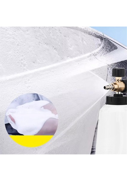 Yüksek Basınçlı Araba Yıkayıcı Pot 1l Kapasite 1/4 Hızlı Bağlantı Ayarlanabilir Nozul Araba Tekne Mavisi Beyaz (Yurt Dışından) fırsatları