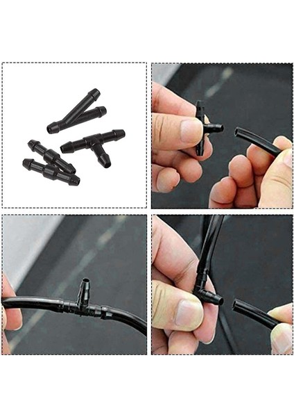 Çoğu Araba Yıkayıcısı Için Hortum Konektörlü Evrensel Ön Cam Yıkama Nozul Hortum Kiti (6m + 15 Adet Konektörler) (Yurt Dışından) fırsatları