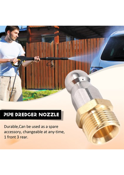 M22 F14 Nozul Yüksek Basınçlı Yıkayıcı Jetter Kanalizasyon Drenaj Dredge Temizleyici Nozul (Yurt Dışından) indirimleri