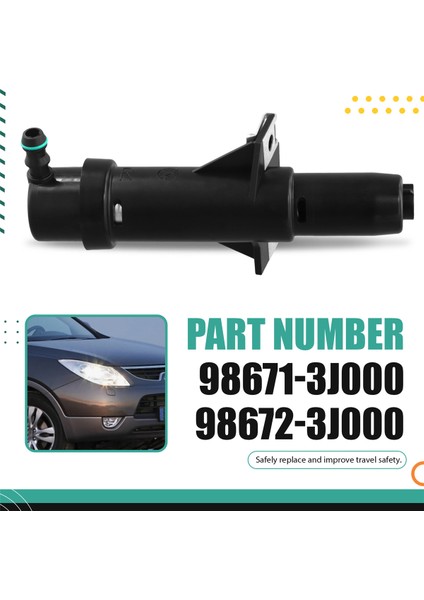 Hyundai IX55 Veracruz 2007-2015 Için Araba Far Rondelası Jet Sprey Nozul 98672-3J000 (Yurt Dışından) indirimleri