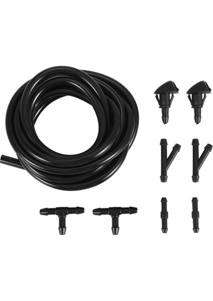 Honda 76810-S10-A02 Için 6 Adet Konektörlü 2 Metre Akışkan Hortumu Ayarlanabilir Çift Holewindshield Rondelası (Yurt Dışından)