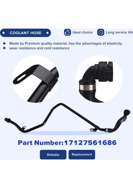 17127561686 Bmw Için Araç Radyatör Soğutucu Hortumu X5 3.0l 2006-2010 Soğutma Su Borusu (Yurt Dışından) indirimleri