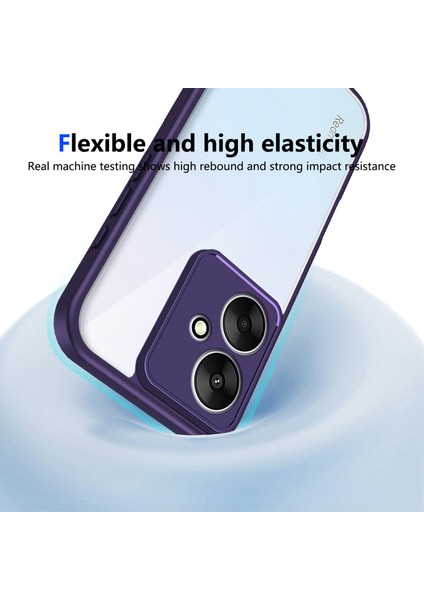 Xiaomi Redmi 13C 5g/poco M6 5g/redmi 13R,IÇIN Laimtop Kılıf, Kamera Lens Korumalı Hibrit 2'si 1 Arada Şeffaf Kılıf-Mor (Yurt Dışından) fırsatları