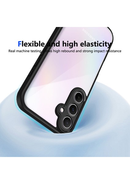 Samsung Galaxy A35,IÇIN Laimtop Kılıf, Kamera Lens Korumalı Hibrit 2'si 1 Arada Şeffaf Kılıf-Siyah (Yurt Dışından) fırsatları