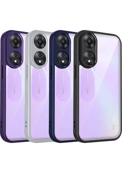 Oppo A58 4g,için Laimtop Kılıf, Kamera Lens Korumalı Hibrit 2'si 1 Arada Şeffaf Kılıf-Mor (Yurt Dışından) fiyatları