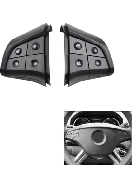 Araç Direksiyon Simidi Kontrol Anahtarı Düğmesi 4 Mercedes Için Anahtar Benz W164 ml Gl B/r Sınıfı 2006-2009 W2009 W251 Master Dunb Siyah (Yurt Dışından) modelleri