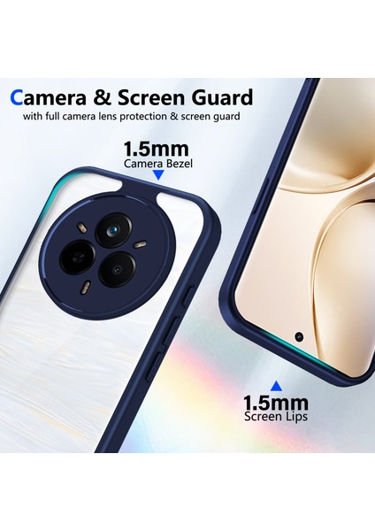 Realme 14 Pro,için Laimtop Kılıf, Kamera Lens Korumalı Hibrit 2'si 1 Arada Şeffaf Kılıf-Blue (Yurt Dışından) fiyatları