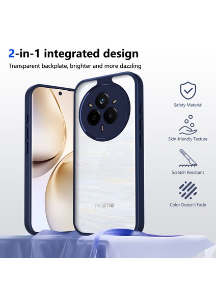 Realme 14 Pro,için Laimtop Kılıf, Kamera Lens Korumalı Hibrit 2'si 1 Arada Şeffaf Kılıf-Blue (Yurt Dışından) indirimleri