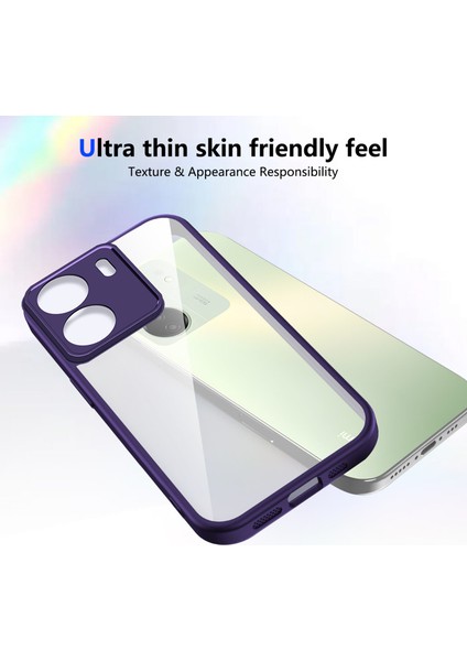 Xiaomi Redmi 13C 4g/poco C65,IÇIN Laimtop Kılıf, Kamera Lens Korumalı Hibrit 2'si 1 Arada Şeffaf Kılıf-Mor (Yurt Dışından) fırsatları