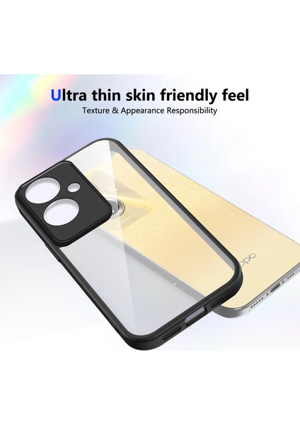 Oppo A2/A79,IÇIN Laimtop Kılıf, Kamera Lens Korumalı Hibrit 2'si 1 Arada Şeffaf Kılıf-Siyah (Yurt Dışından) fırsatları
