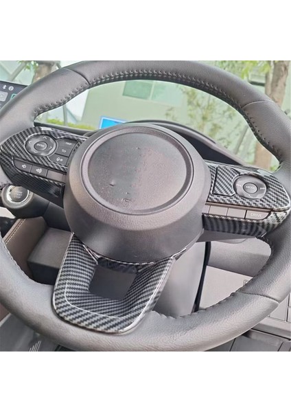 Toyota Yaris Atıv/vıos 2023 2024 Otomobil Direksiyon Simidi Trim Kapak Aksesuarları Abs Karbon Fiber (Yurt Dışından) fırsatları