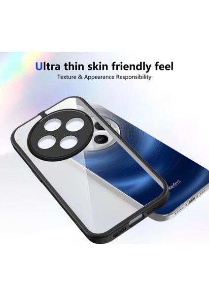 Xiaomi Poco C75 4g/poco C75 5g/poco M7,için Laimtop Kılıf, Kamera Lens Korumalı Hibrit 2'si 1 Arada Şeffaf Kılıf-Siyah (Yurt Dışından) fırsatları