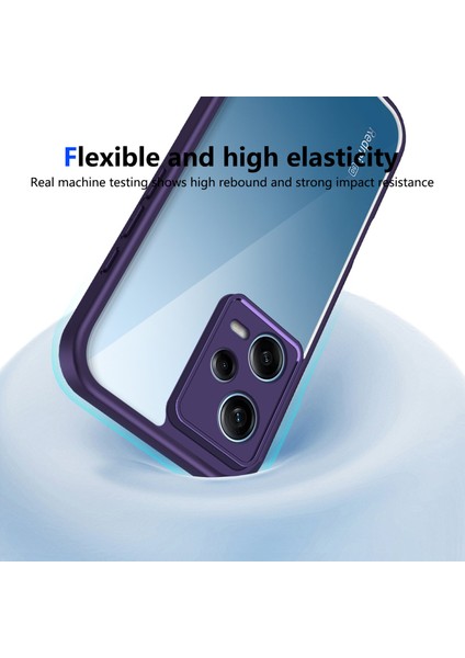 Xiaomi Redmi Note 12 Pro Plus,için Laimtop Kılıf, Kamera Lens Korumalı Hibrit 2'si 1 Arada Şeffaf Kılıf-Mor (Yurt Dışından) fırsatları