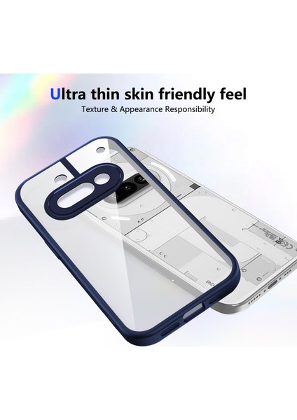 Nothing Phone 3A,IÇIN Laimtop Kılıf, Kamera Lens Korumalı Hibrit 2'si 1 Arada Şeffaf Kılıf-Blue (Yurt Dışından) fırsatları