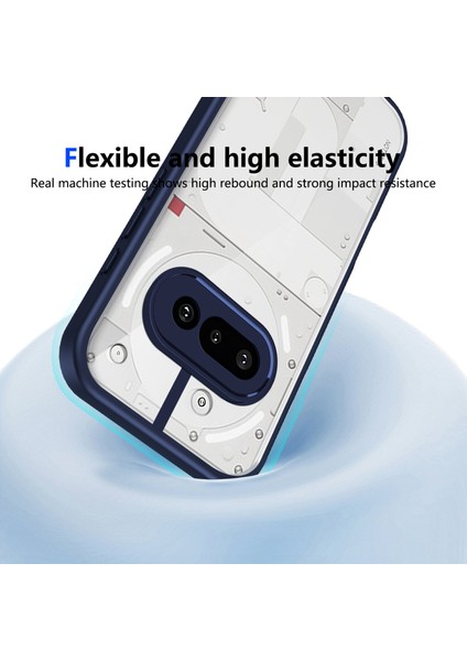 Nothing Phone 3A,IÇIN Laimtop Kılıf, Kamera Lens Korumalı Hibrit 2'si 1 Arada Şeffaf Kılıf-Blue (Yurt Dışından) indirimleri