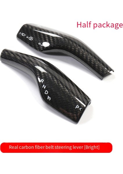 Sütun Vites Kapağı Tesla Model-3/y Için Gerçek Karbon Fiber Parlak Direksiyon Silinme Kolu Trim (Yurt Dışından) indirimleri
