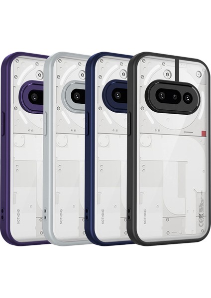 Nothing Phone 3A,IÇIN Laimtop Kılıf, Kamera Lens Korumalı Hibrit 2'si 1 Arada Şeffaf Kılıf-Siyah (Yurt Dışından) fiyatları