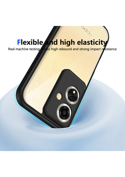 Oppo A2/A79,IÇIN Laimtop Kılıf, Kamera Lens Korumalı Hibrit 2'si 1 Arada Şeffaf Kılıf-Siyah (Yurt Dışından) indirimleri