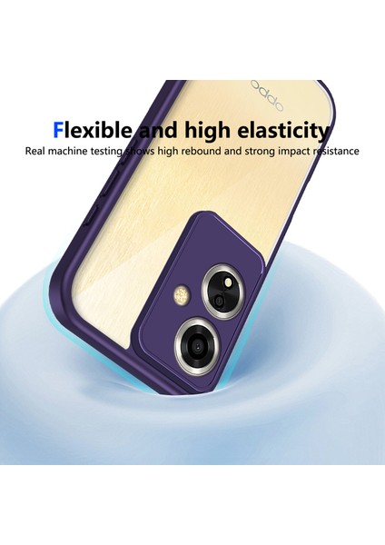 Oppo A2/A79,IÇIN Laimtop Kılıf, Kamera Lens Korumalı Hibrit 2'si 1 Arada Şeffaf Kılıf-Mor (Yurt Dışından) indirimleri