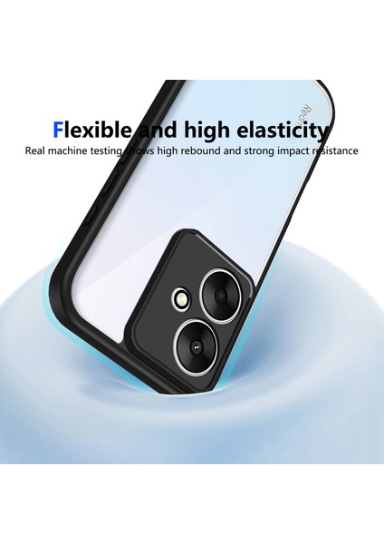 Xiaomi Redmi 13C 5g/poco M6 5g/redmi 13R,IÇIN Laimtop Kılıf, Kamera Lens Korumalı Hibrit 2'si 1 Arada Şeffaf Kılıf-Siyah (Yurt Dışından) indirimleri