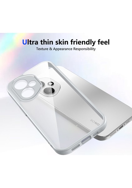 Honor 400,IÇIN Laimtop Kılıf, Kamera Lens Korumalı Hibrit 2'si 1 Arada Şeffaf Kılıf-Gri (Yurt Dışından) modelleri