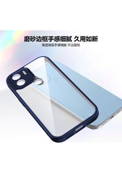 Xiaomi Redmi A1 Plus/redmi A2 Plus/poco C50/POCO C51,IÇIN Laimtop Kılıf, Kamera Lens Korumalı Hibrit 2'si 1 Arada Şeffaf Kılıf-Blue (Yurt Dışından) fırsatları