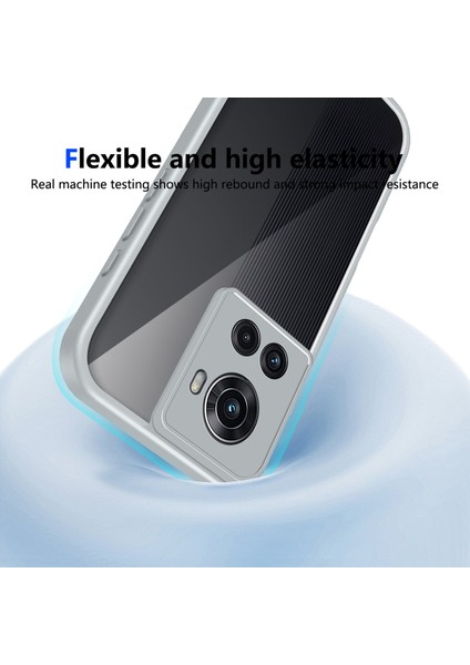 Oneplus 10R,IÇIN Laimtop Kılıf, Kamera Lens Korumalı Hibrit 2'si 1 Arada Şeffaf Kılıf-Gri (Yurt Dışından) fırsatları