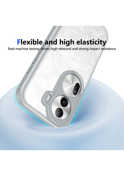 Oppo RENO11 Pro,için Laimtop Kılıf, Kamera Lens Korumalı Hibrit 2'si 1 Arada Şeffaf Kılıf-Gri (Yurt Dışından) fırsatları