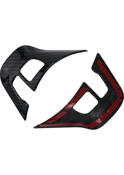 3pcs/set Araba Direksiyon Simidi Dekorasyon Kapağı Trim Sticker Peugeot 2008 208 308 2014-2018 Karbon Fiber (Yurt Dışından)