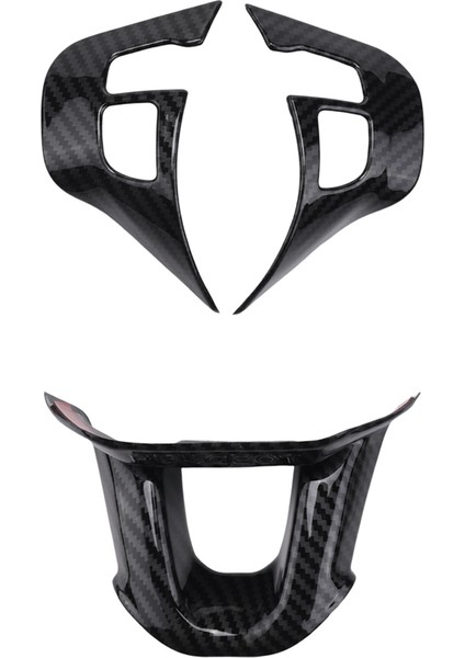 3pcs/set Araba Direksiyon Simidi Dekorasyon Kapağı Trim Sticker Peugeot 2008 208 308 2014-2018 Karbon Fiber (Yurt Dışından) modelleri
