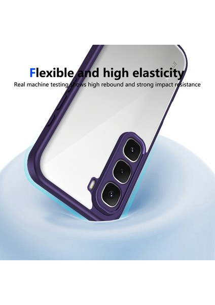 Infinix Hot 60 Pro,için Laimtop Kılıf, Kamera Lens Korumalı Hibrit 2'si 1 Arada Şeffaf Kılıf-Mor (Yurt Dışından) fırsatları