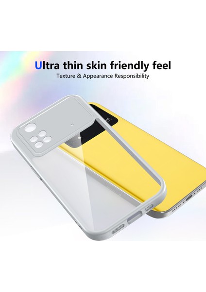 Xiaomi Poco M4 Pro 4g,için Laimtop Kılıf, Kamera Lens Korumalı Hibrit 2'si 1 Arada Şeffaf Kılıf-Gri (Yurt Dışından) fırsatları