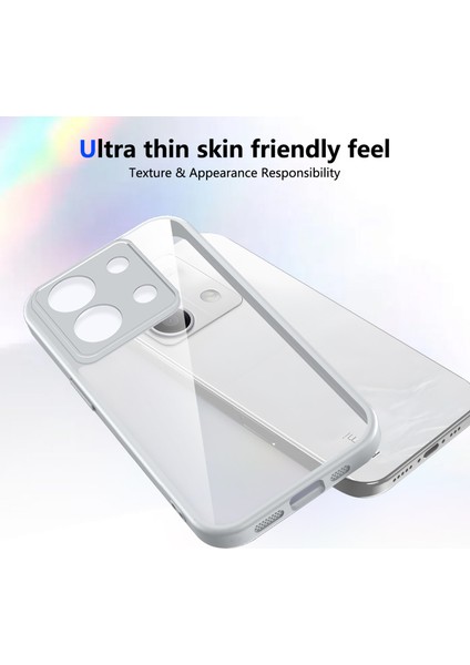 Xiaomi Redmi Note 13 4g,için Laimtop Kılıf, Kamera Lens Korumalı Hibrit 2'si 1 Arada Şeffaf Kılıf-Gri (Yurt Dışından) fırsatları