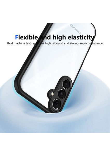 Samsung Galaxy M35,IÇIN Laimtop Kılıf, Kamera Lens Korumalı Hibrit 2'si 1 Arada Şeffaf Kılıf-Siyah (Yurt Dışından) indirimleri