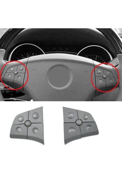 Araba Yüksek Yapılandırma Direksiyon Simidi Kontrol Anahtarı Mercedes Benz W164 ml Gl B/r Sınıfı W251 W245 Gri (Yurt Dışından) indirimleri