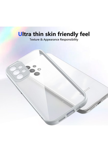 Samsung Galaxy A32 4g,için Laimtop Kılıf, Kamera Lens Korumalı Hibrit 2'si 1 Arada Şeffaf Kılıf-Gri (Yurt Dışından) fırsatları