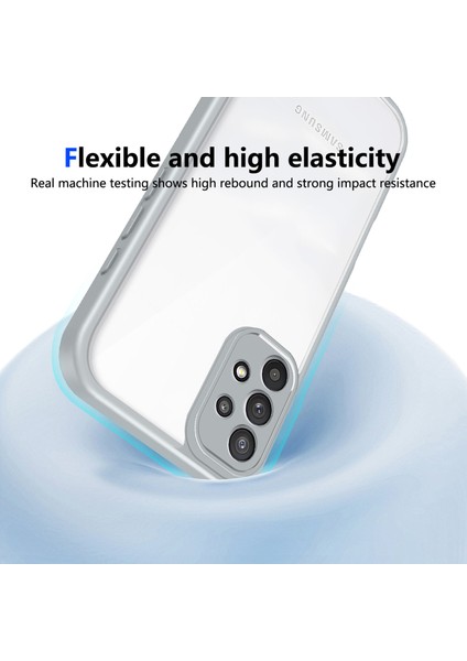 Samsung Galaxy A32 4g,için Laimtop Kılıf, Kamera Lens Korumalı Hibrit 2'si 1 Arada Şeffaf Kılıf-Gri (Yurt Dışından) indirimleri