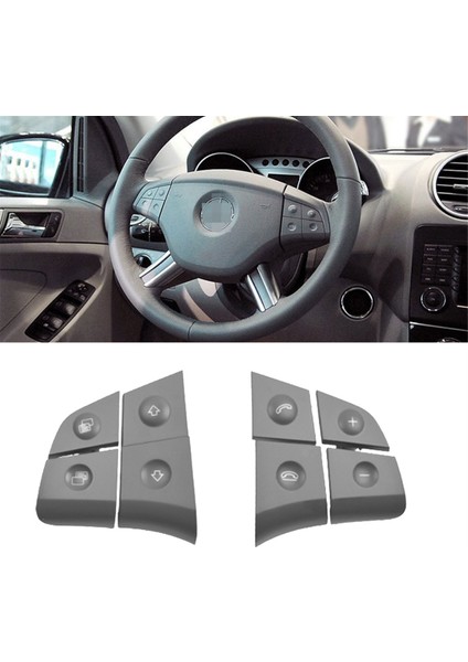 Mercedes Için Araç Direksiyon Simidi Kontrol Anahtarı Düğmesi Benz W164 ml Gl B/r Sınıfı W251 W245 Gri (Yurt Dışından) fiyatları