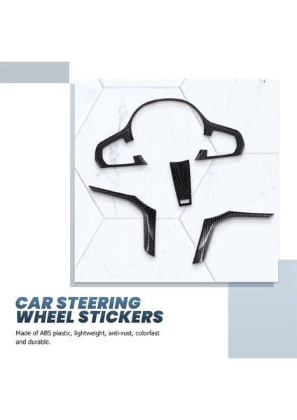 Araba Direksiyon Simidi Kapakları Trim Stickers Dekorasyonu Bmw G30 X3 G01 X4 G02 X5 G05 X6 G06 2018-2020 (Yurt Dışından) modelleri