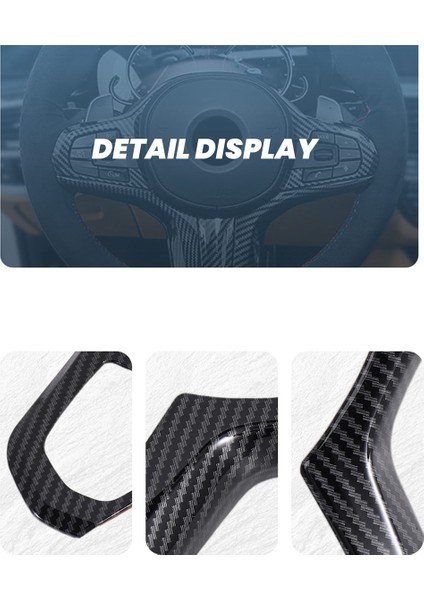 Araba Direksiyon Simidi Kapakları Trim Stickers Dekorasyonu Bmw G30 X3 G01 X4 G02 X5 G05 X6 G06 2018-2020 (Yurt Dışından) indirimleri