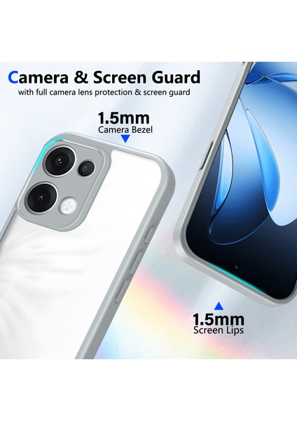 Oppo RENO13,IÇIN Laimtop Kılıf, Kamera Lens Korumalı Hibrit 2'si 1 Arada Şeffaf Kılıf-Gri (Yurt Dışından) fiyatları