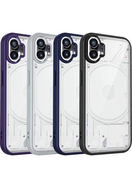 Nothing Phone 1,için Laimtop Kılıf, Kamera Lens Korumalı Hibrit 2'si 1 Arada Şeffaf Kılıf-Gri (Yurt Dışından) fiyatları